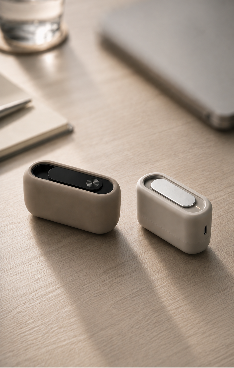 DEXCA Pocket designs on a desk